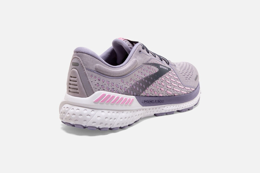 Brooks Adrenaline GTS 21 Road Running Shoes Womens - Pink - ZVKRF-7213